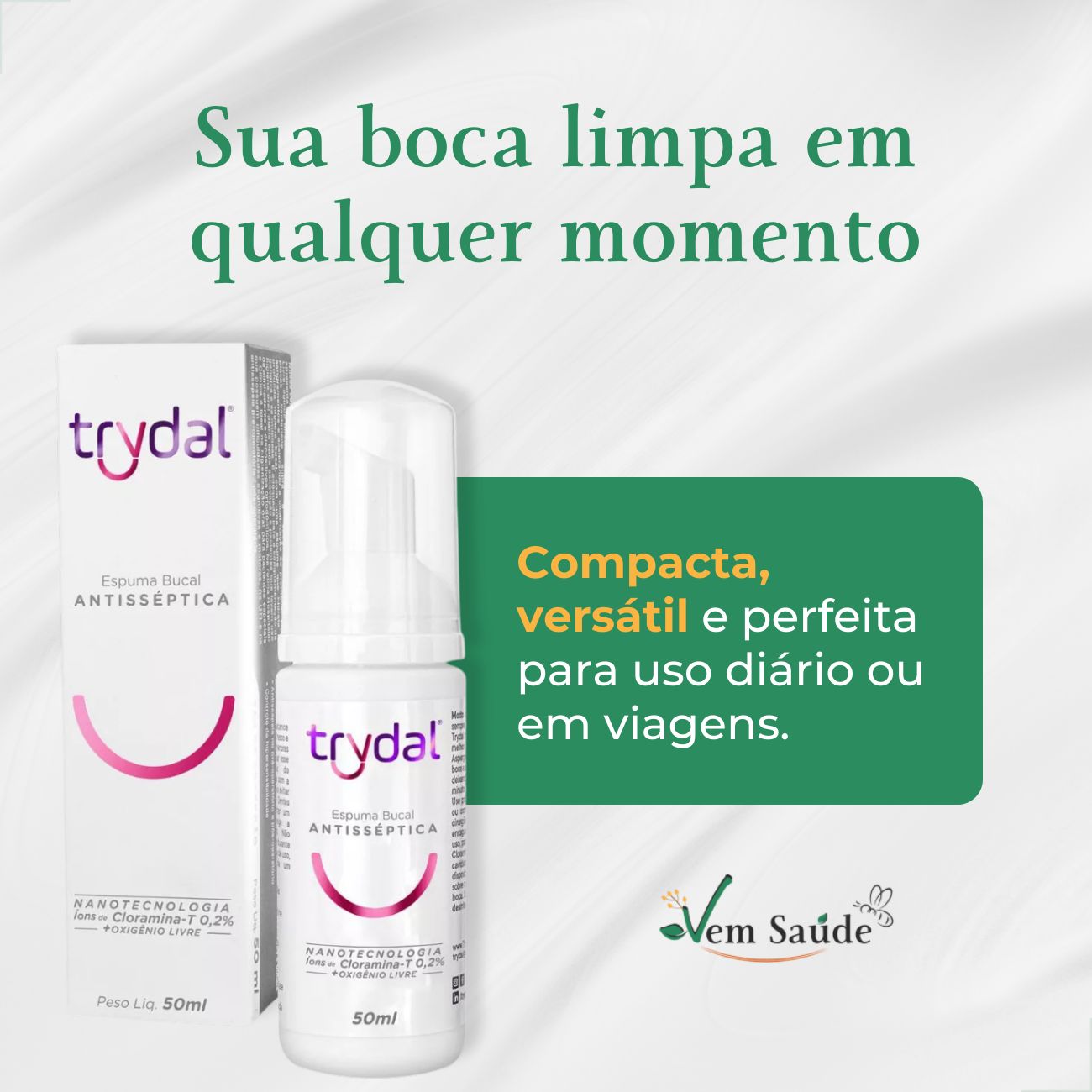 Solução Bucal Espuma Trydal 50ml