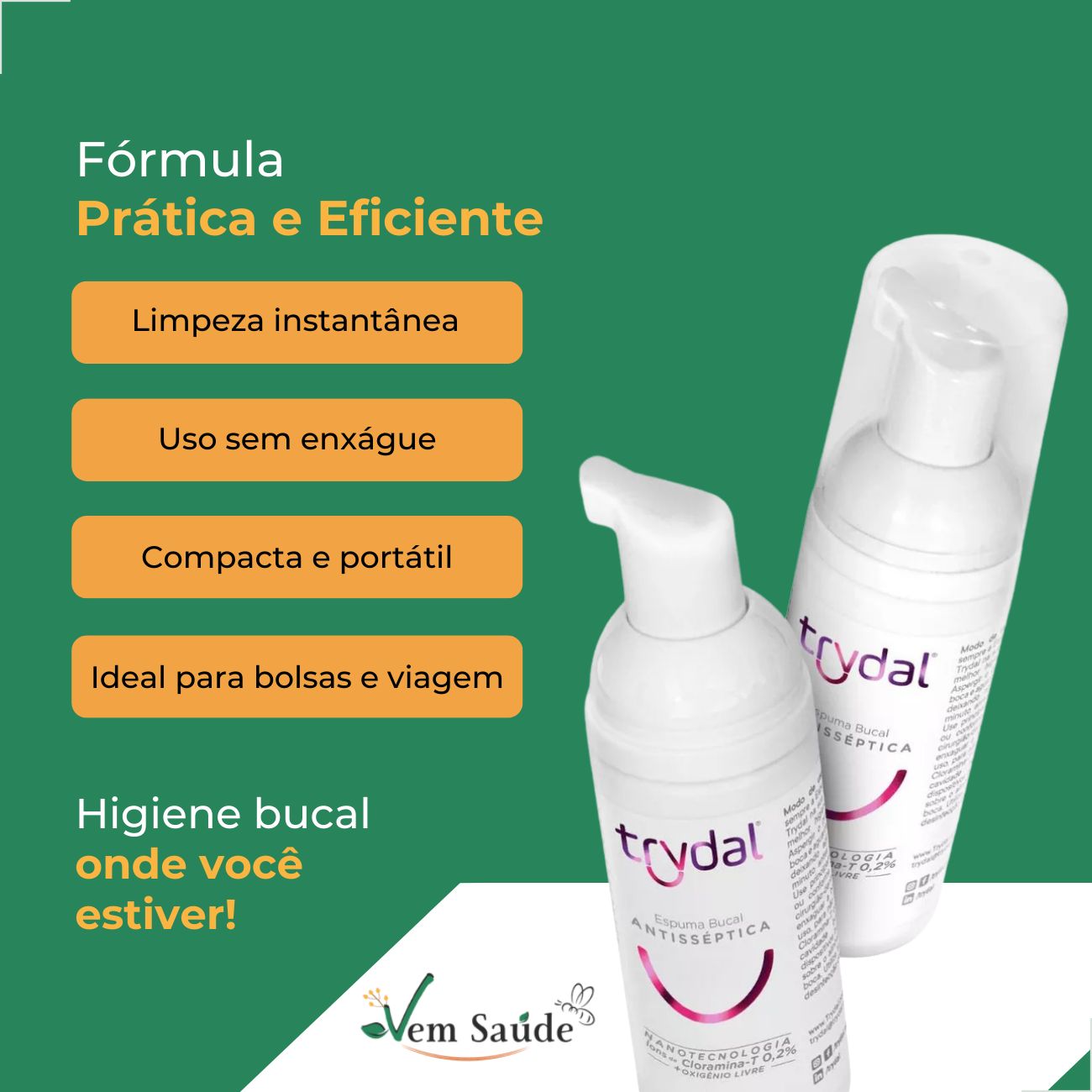 Solução Bucal Espuma Trydal 50ml