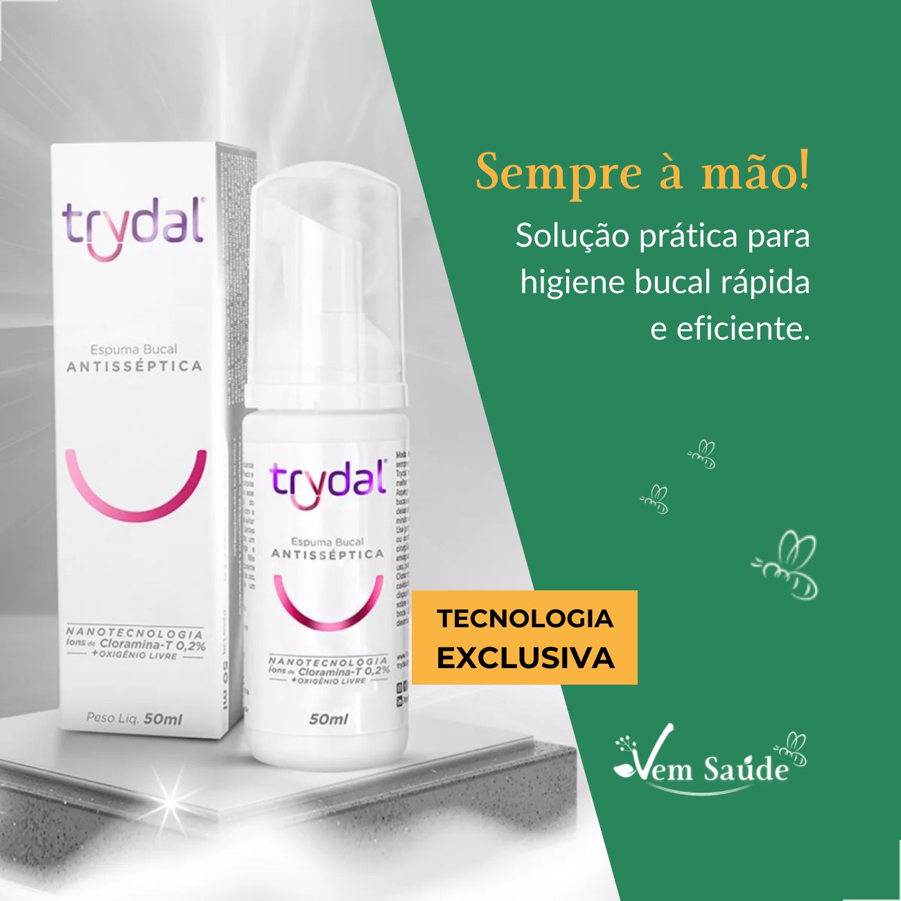 Solução Bucal Espuma Trydal 50ml