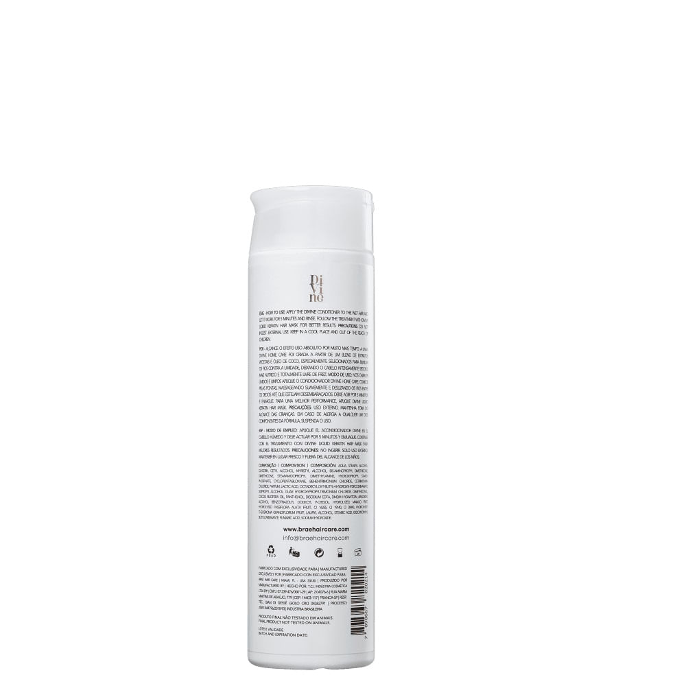 Kit 2 Condicionador Divine Anti-frizz Braé 250ml