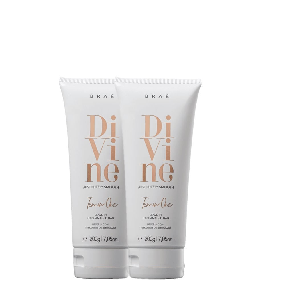Kit 2 Leave-in Ten In One Divine Braé 200ml