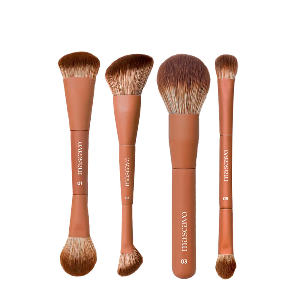 Kit Pincéis De Maquiagem Pro Series Mascavo