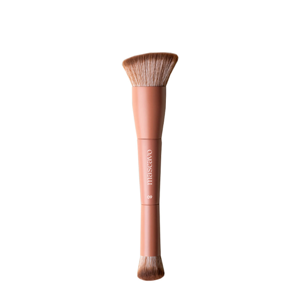 Kit Pro Series Mascavo Pincel de Maquiagem Duplo 01 + Pincel de Maquiagem 10 + Pincel de Maquiagem 09