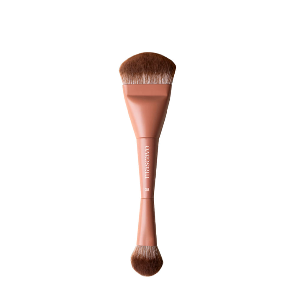 Kit Pro Series Mascavo Pincel de Maquaigem Duplo Base e Corretivo + Duplo Multifuncional
