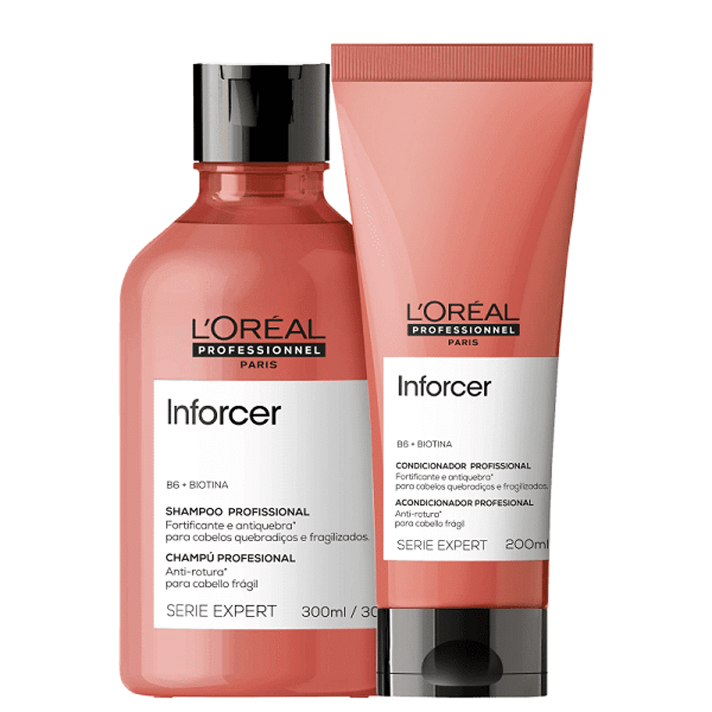 Kit Inforcer L'oréal Professionnel Shampoo 300ml + Condicionador 200ml