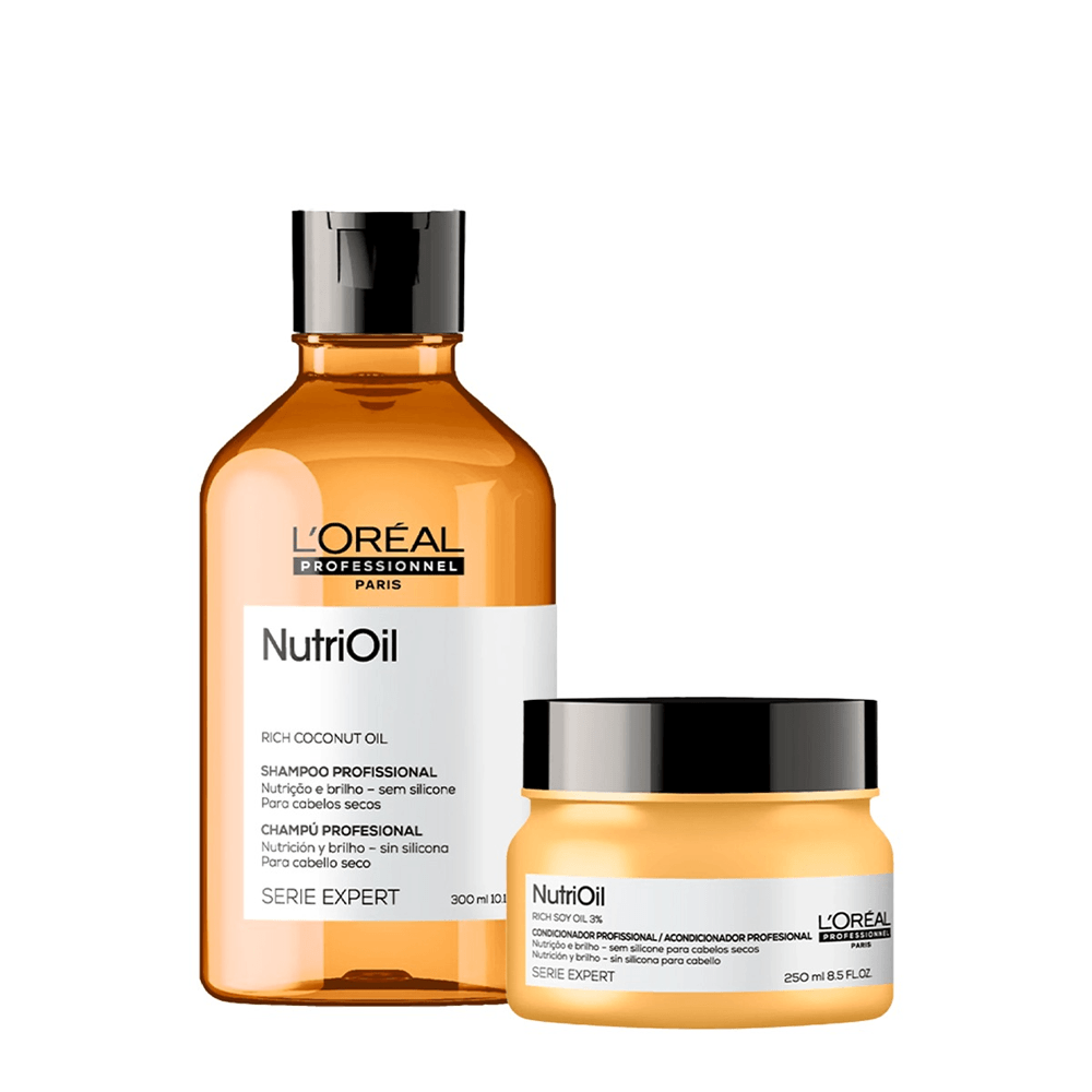Kit Shampoo NutriOil L'Oréal Professionnel 300ml + Máscara 250ml