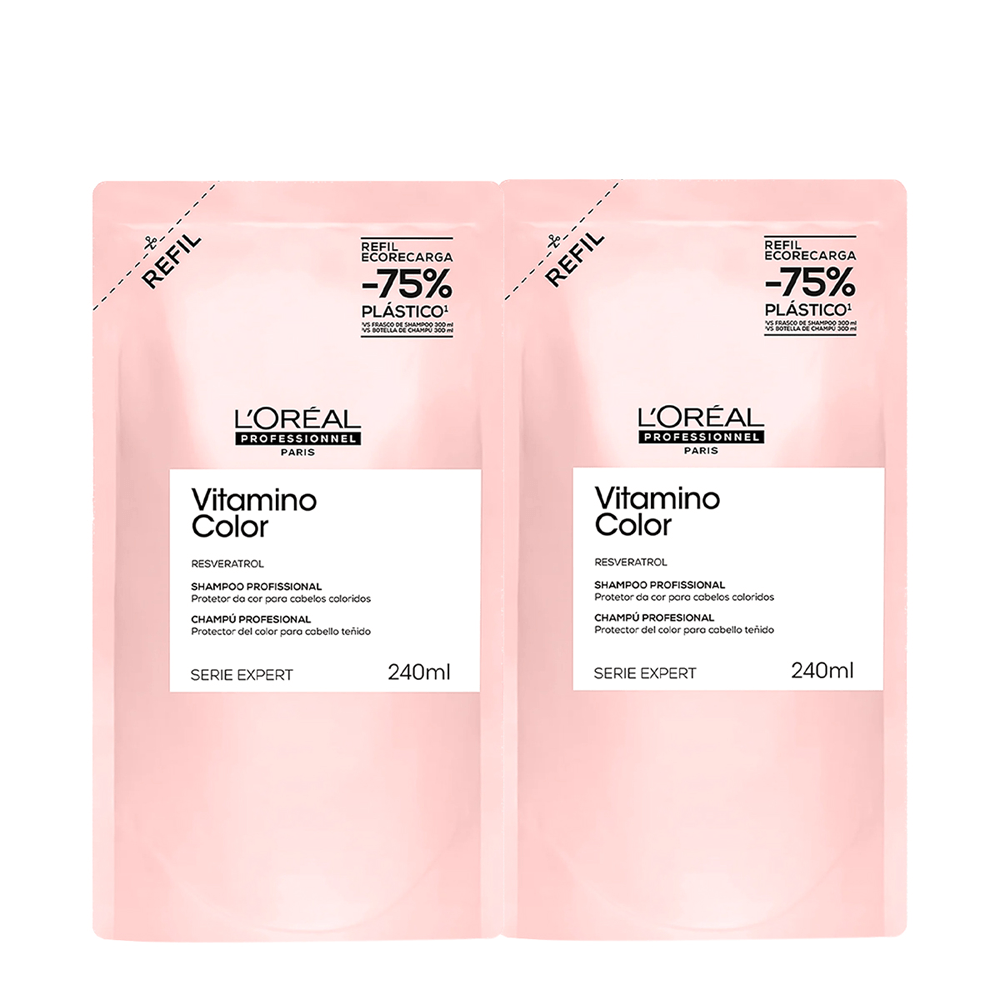 Refil Shampoo Vitamino Color L'Oréal Professionnel 240ml 2 Unidades
