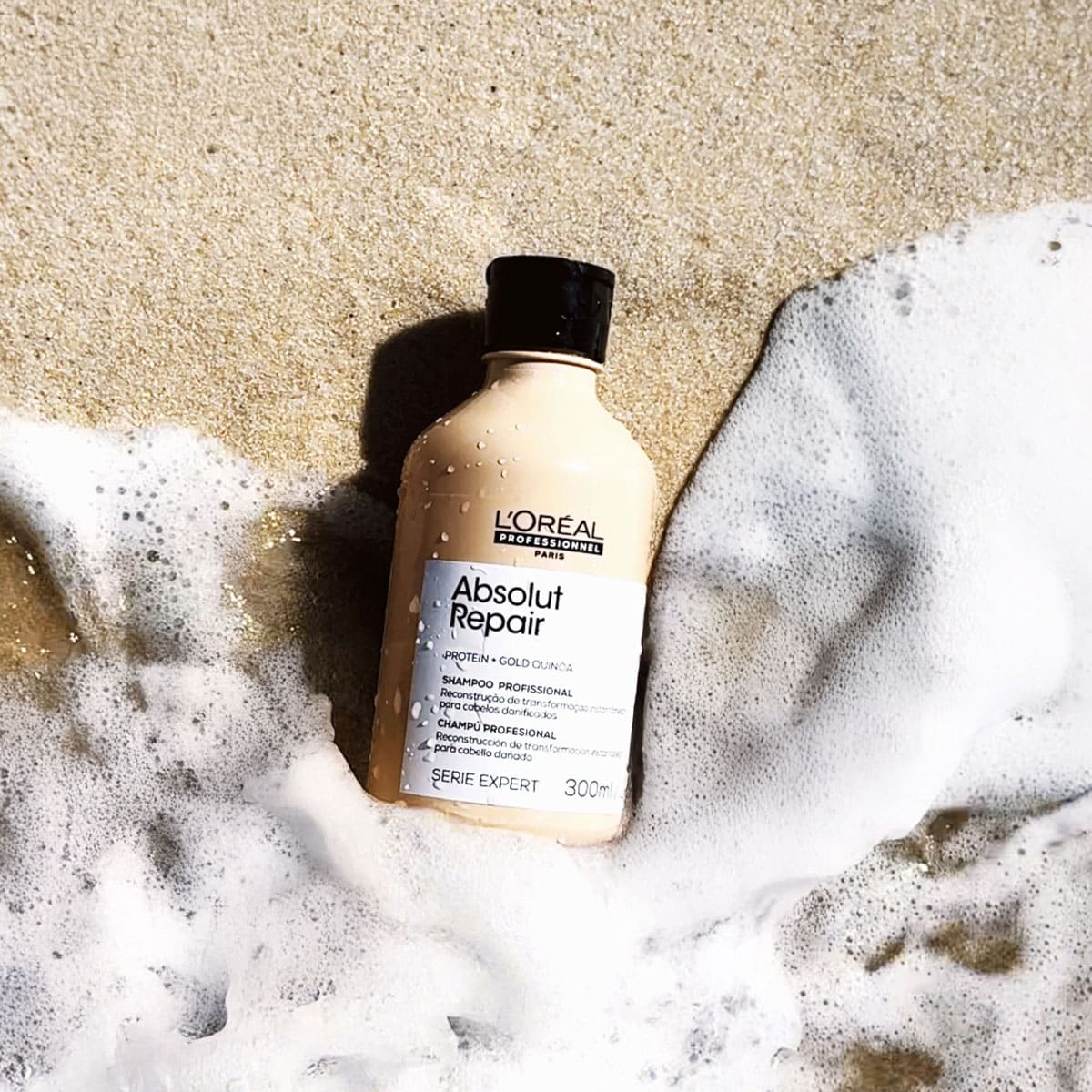 Kit Absolut Repair L'Oréal Professionnel Shampoo 300ml + Máscara Capilar 250g + Óleo Reparador 90ml