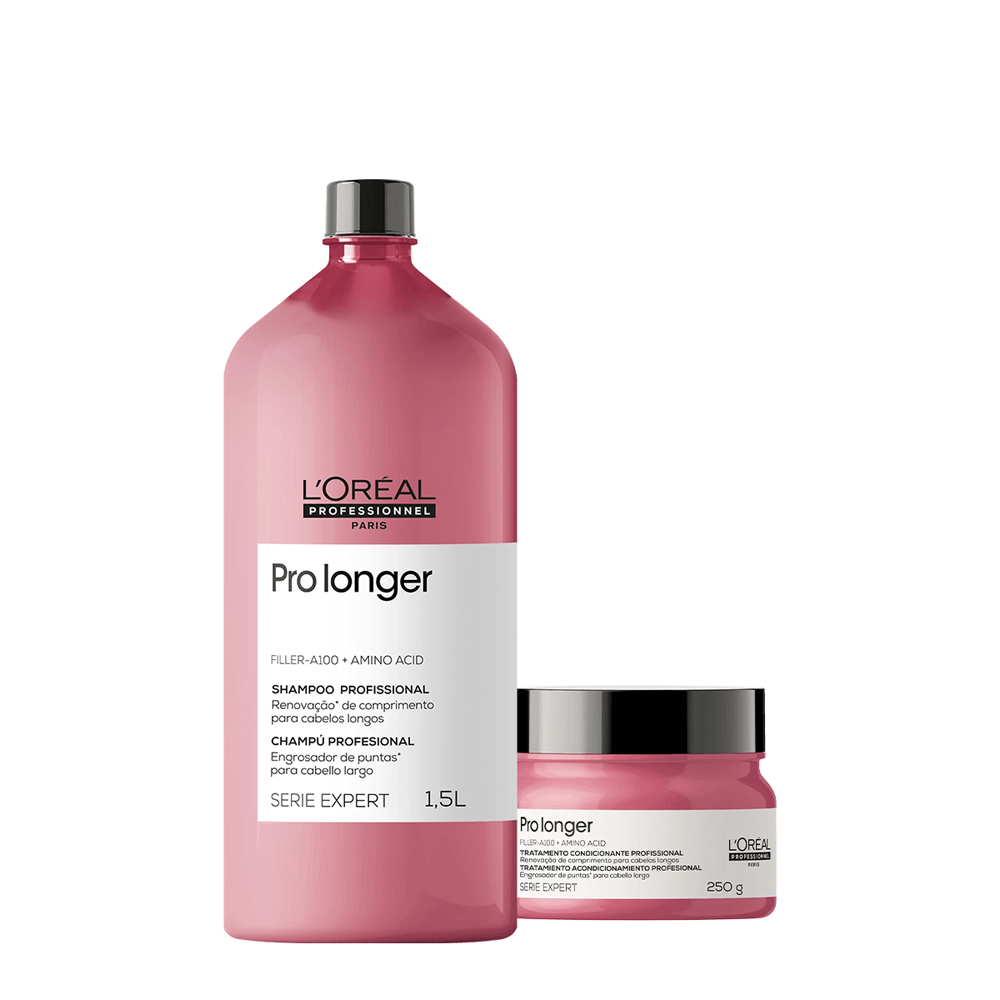 Kit Pro Longer L'Oréal Professionnel Shampoo 1,5L + Máscara 250g