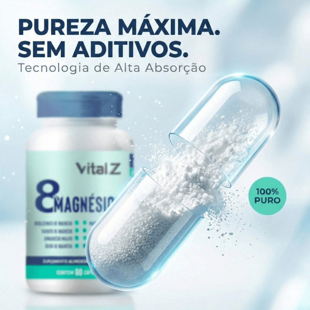 8 Magnésios Vital Z 60 cápsulas