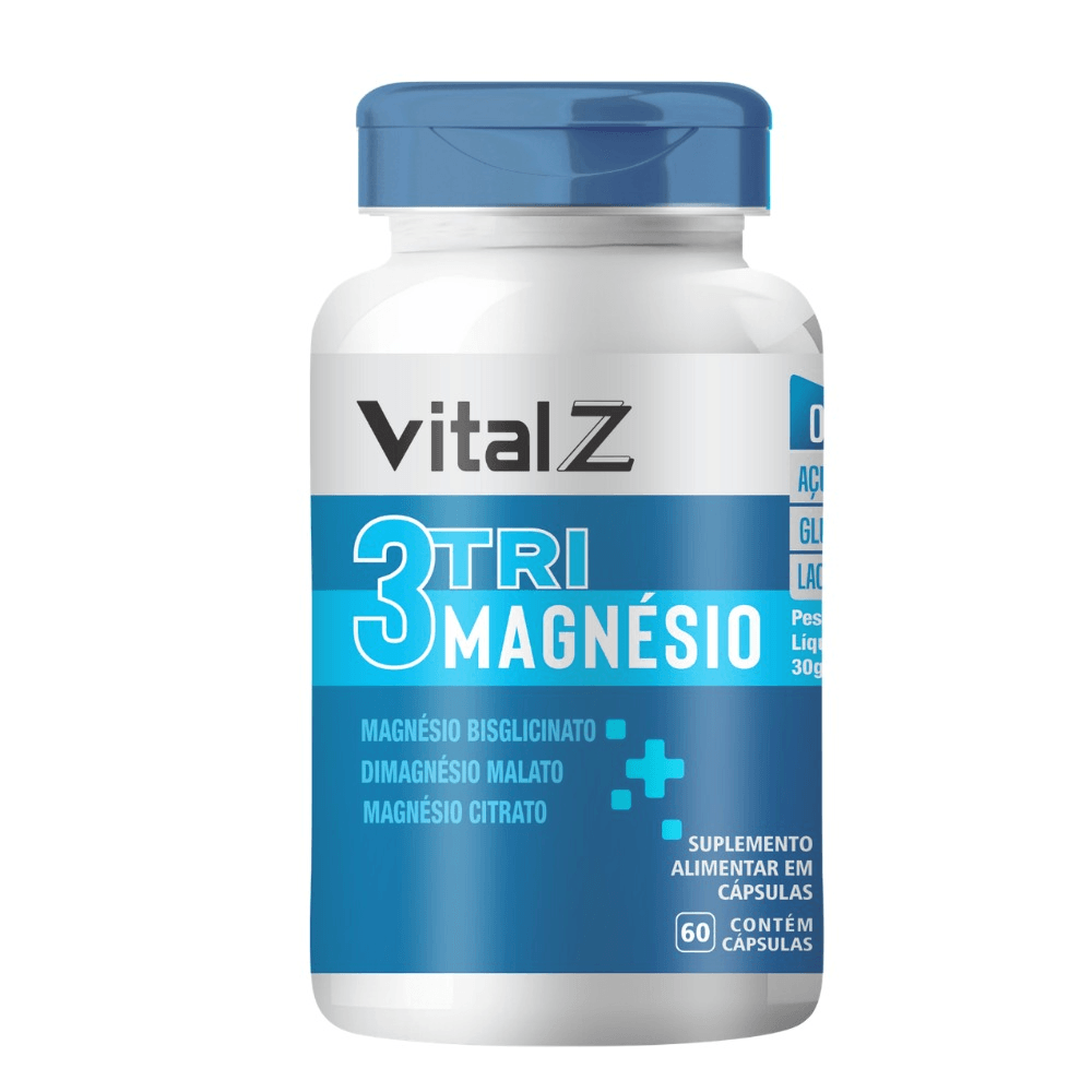 3 Tri Magnésio Vital Z 60 Cápsulas