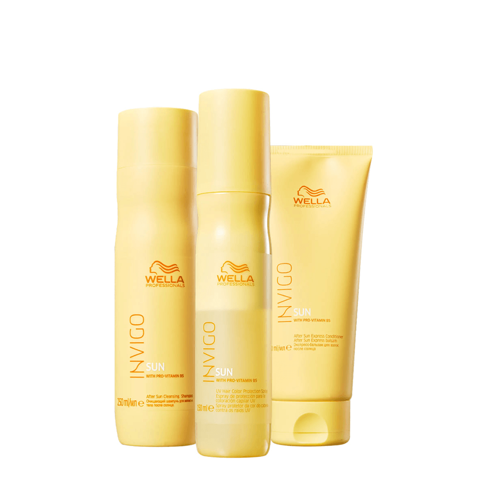 Kit Invigo Sun Wella Professionals Shampoo 250ml + Condicionador 200ml + Leave-in Spray 150ml