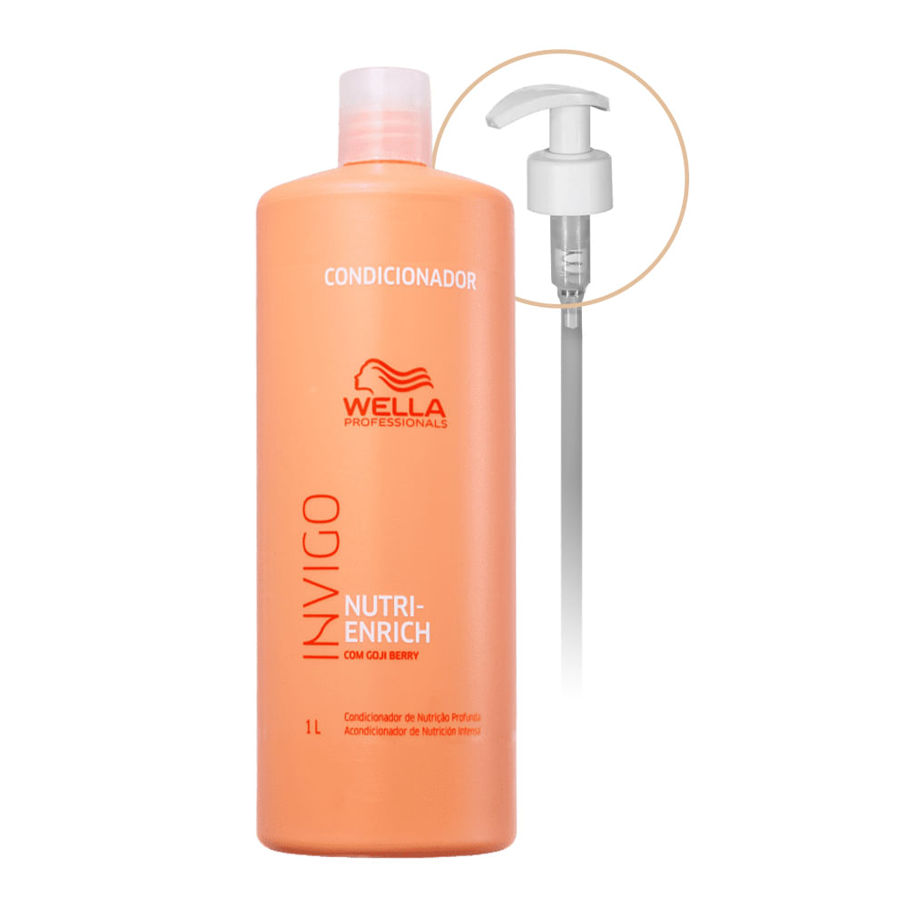 Condicionador NutriEnrich Invigo Intense Repair  Wella Professionals 1L + Válvula