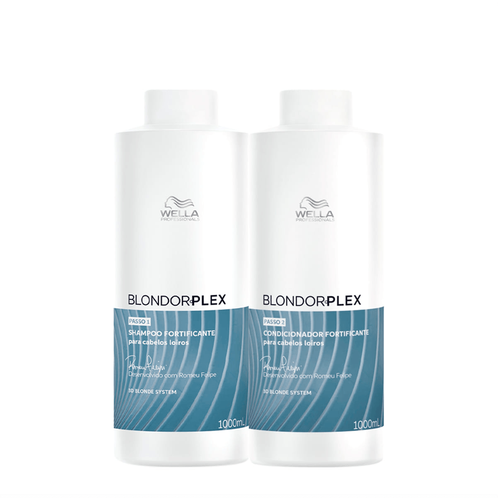 Kit BlondorPlex Wella Professionals Shampoo 1L + Condicionador 1L