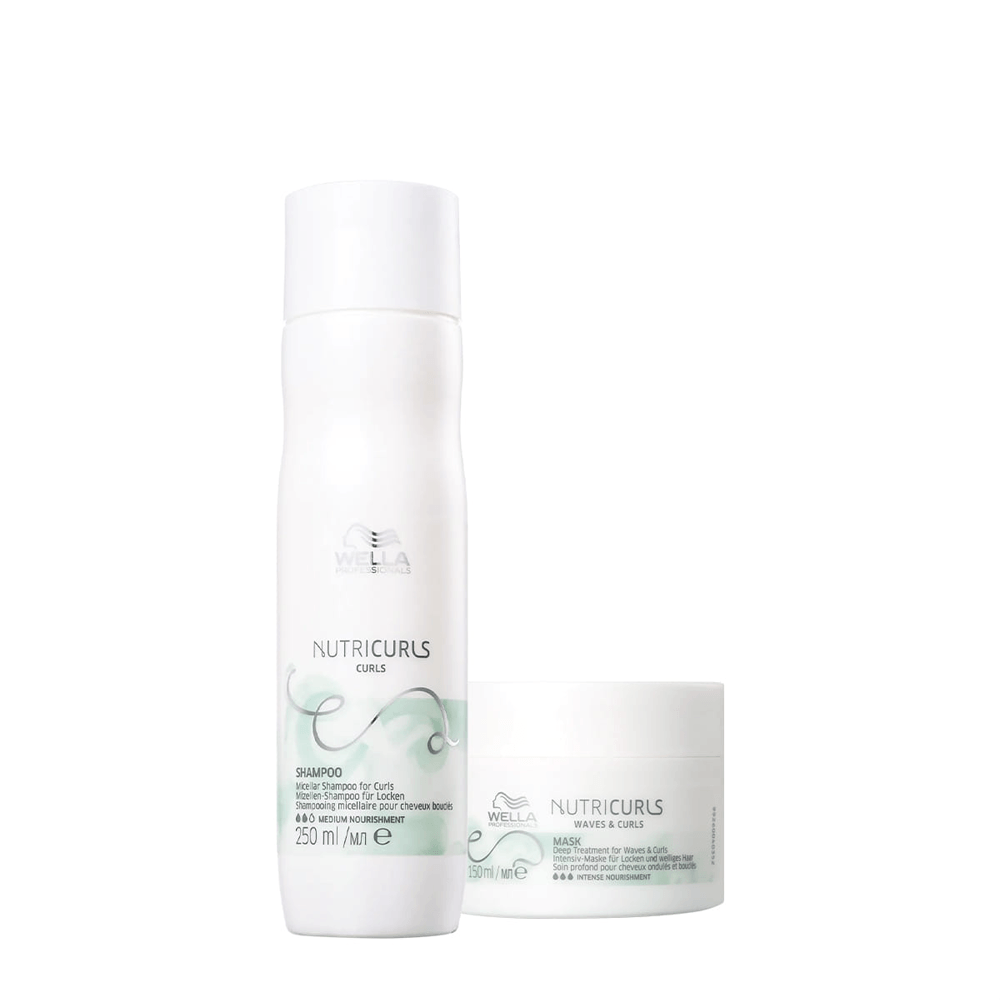 Kit Nutricurls Wella Professionals Shampoo 250ml + Máscara 150ml