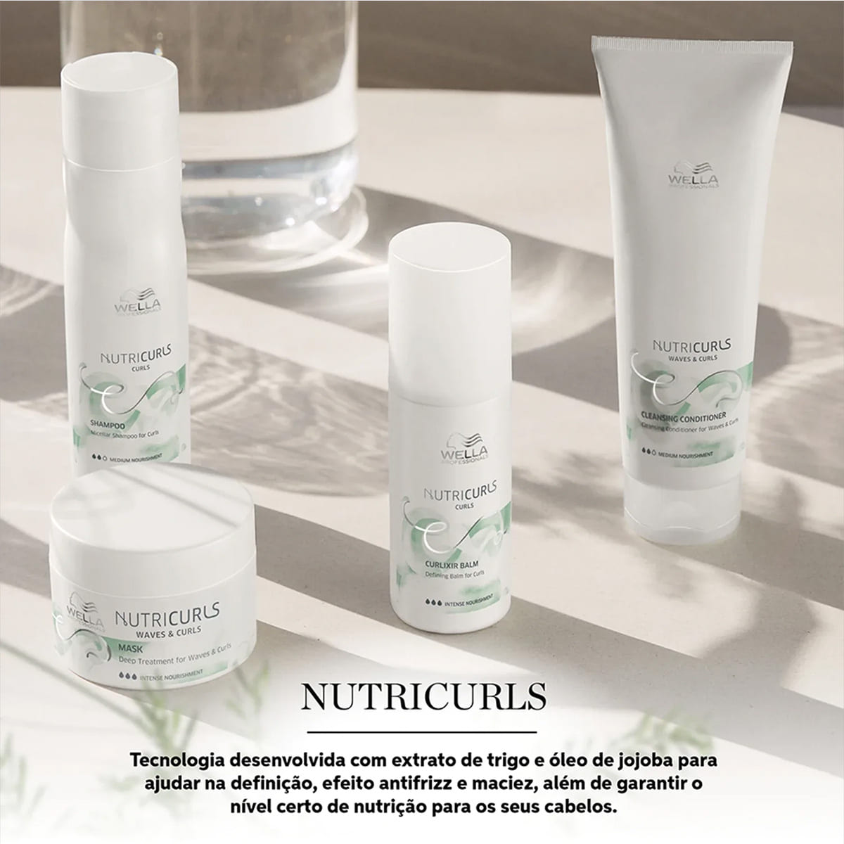 Kit Nutricurls Wella Professionals Shampoo 250ml + Máscara 150ml