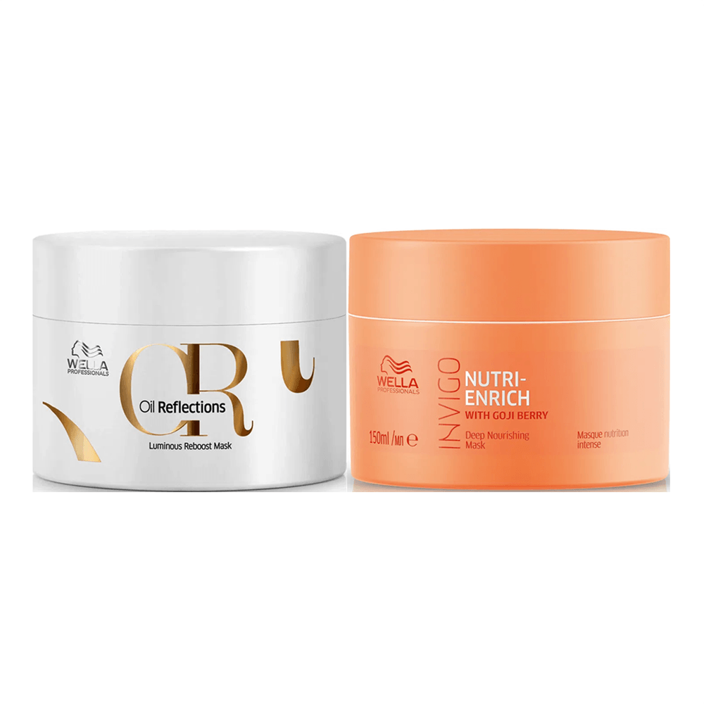 Kit Wella Professionals Máscara Nutri-enrich 150ml + Máscara Oil Reflections 150ml