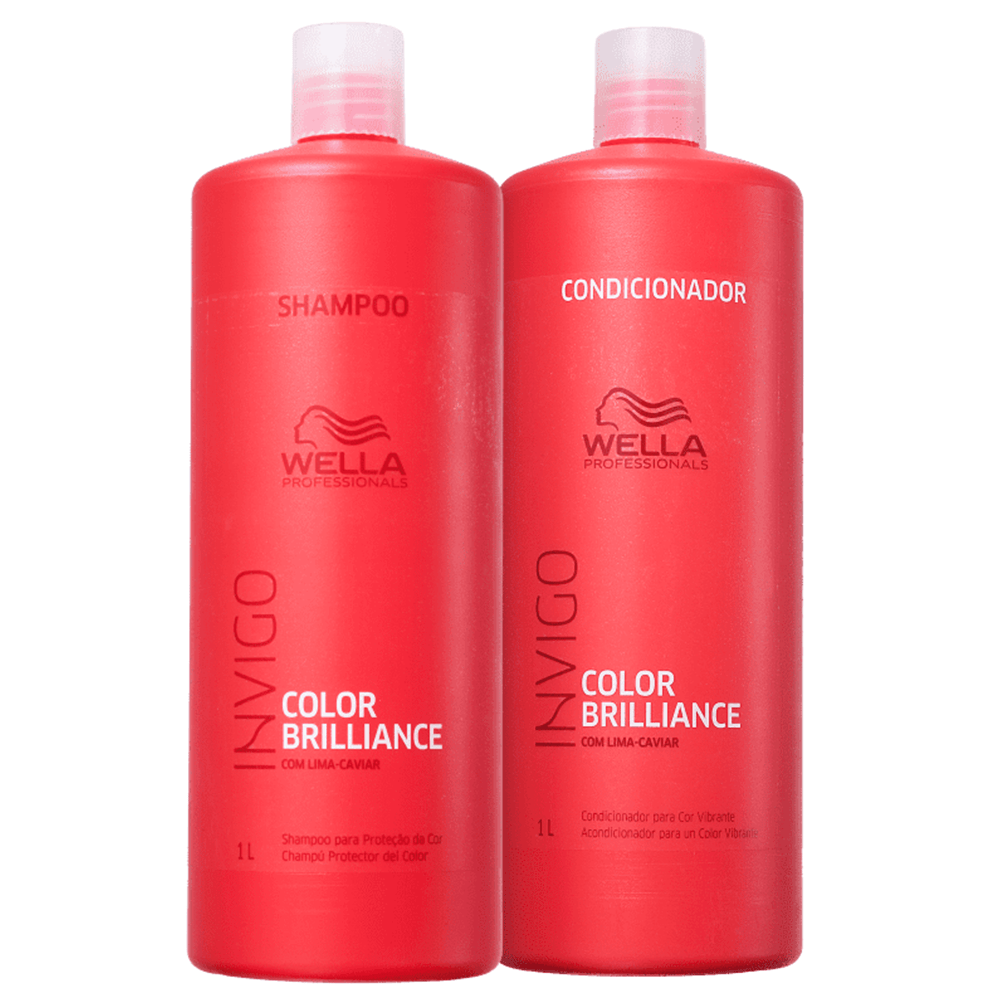 Kit Invigo Color Brilliance Wella Professionals Shampoo 1L + Condicionador 1L