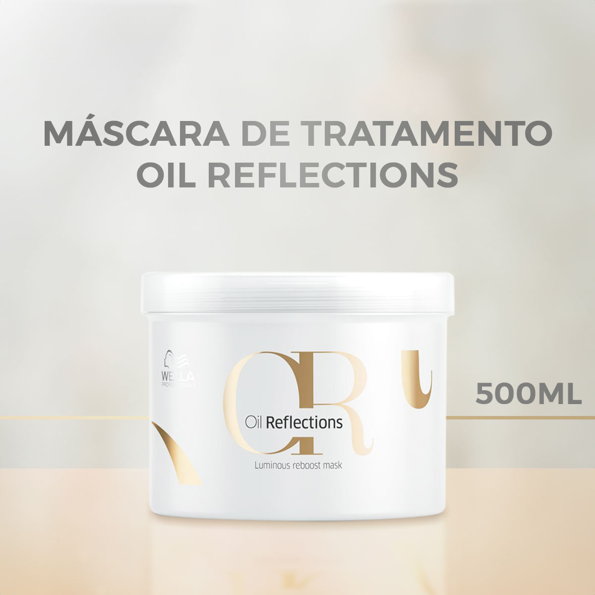 Kit Oil Reflections Wella Professionals Shampoo 1L + Máscara 500ml + Válvula