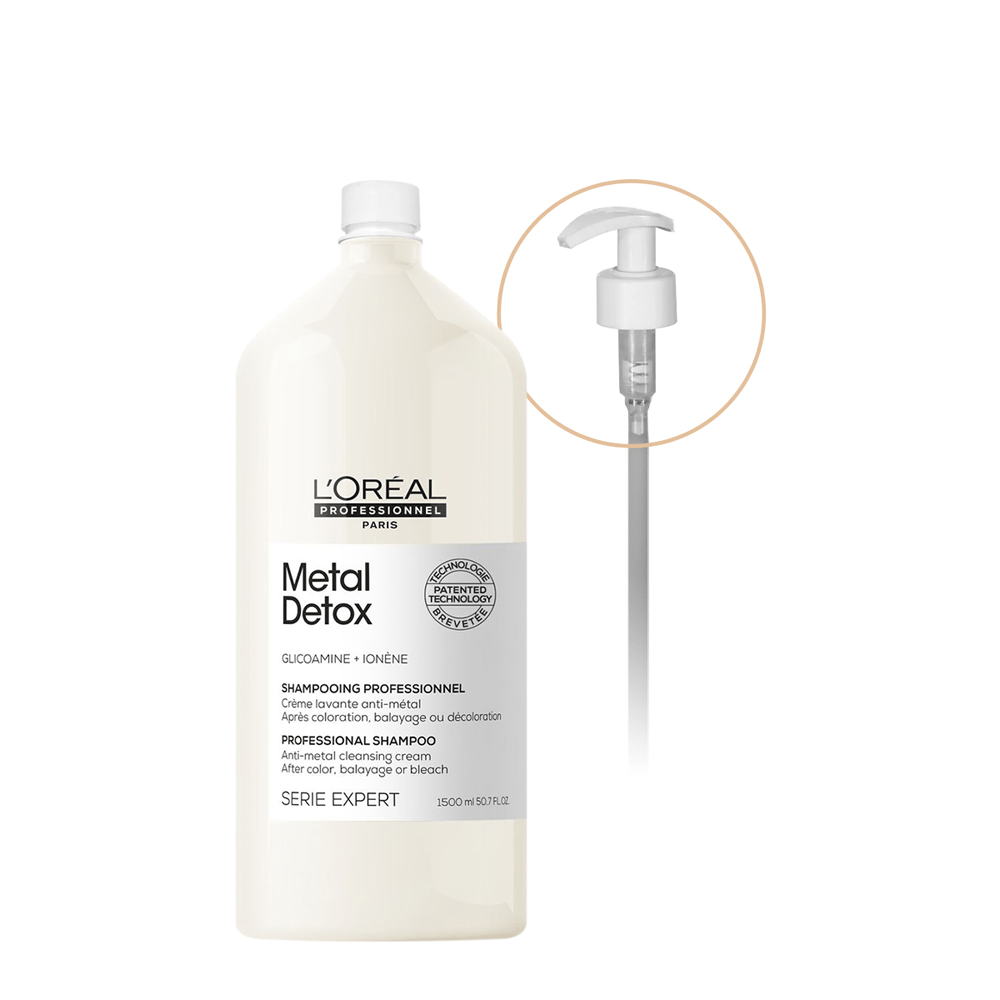 Shampoo Metal Detox L'Oréal Professionnel 1,5L + Válvula Pump