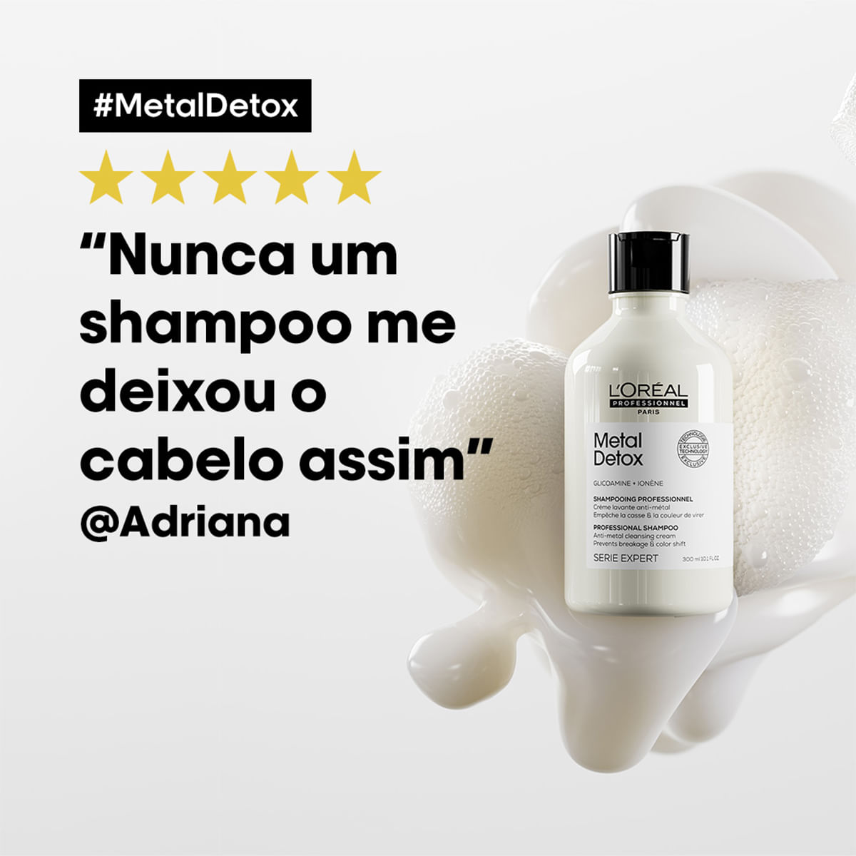 Shampoo Metal Detox L'Oréal Professionnel 1,5L + Válvula Pump