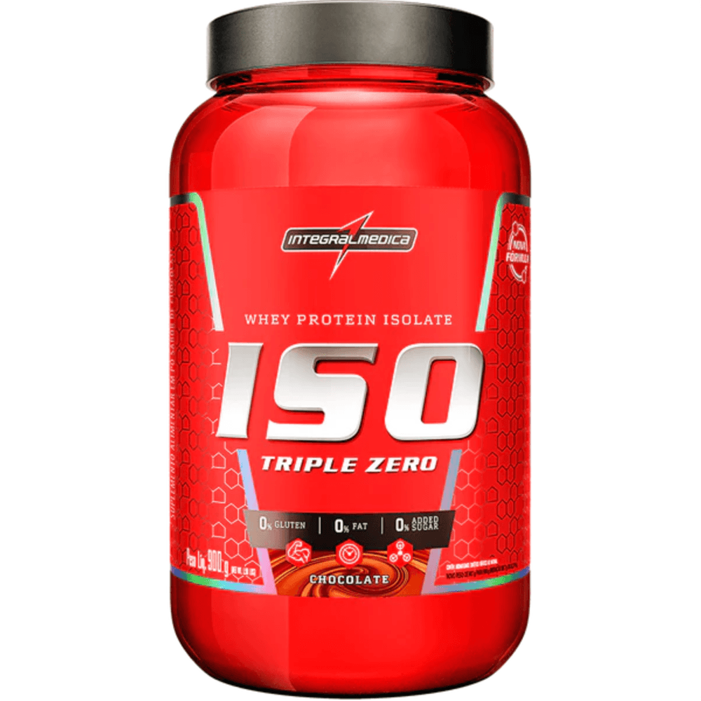 Whey Isolado Triple Zero Integralmedica 900g Sabor Chocolate