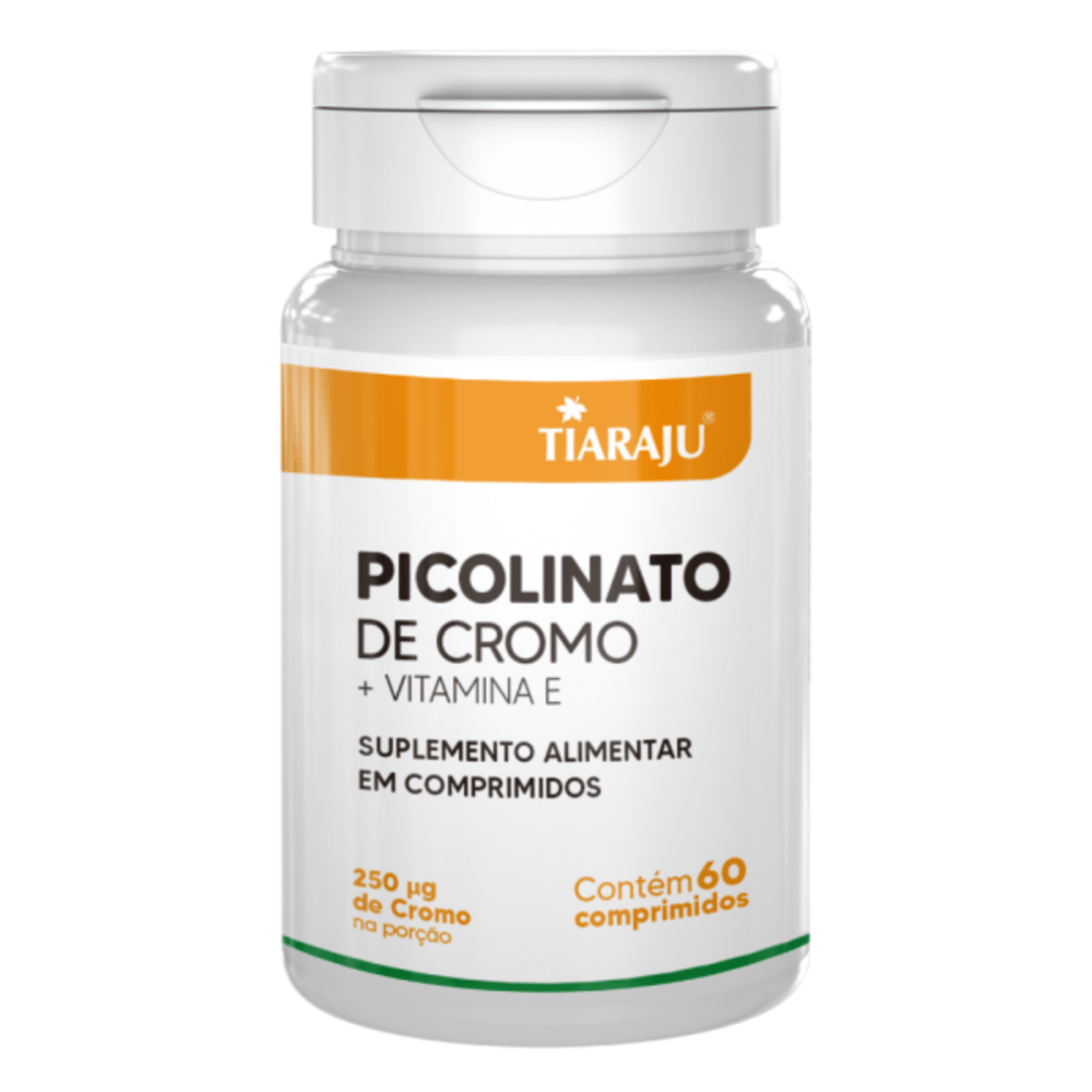 O Picolinato de Cromo + Vitamina E Tiaraju 60 Cápsulas