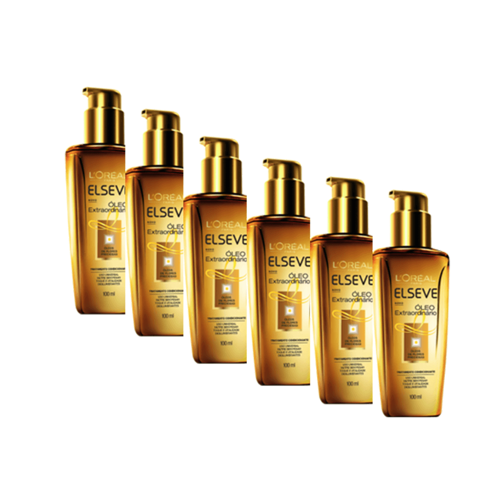 Kit 6 Óleo Capilar Elseve L'oréal Paris 100ml