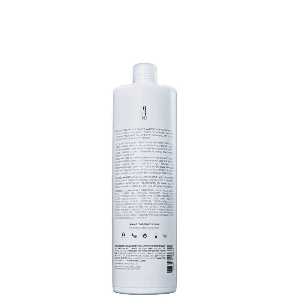 Kit 2 Shampoo Anti-Frizz Divine Braé 1L