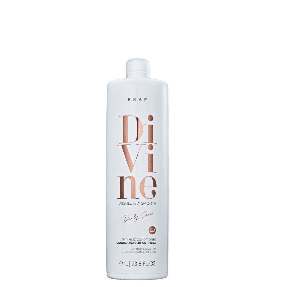Kit Divine Braé Shampoo 1L + Condicionador 1L + Sérum Capilar 60ml