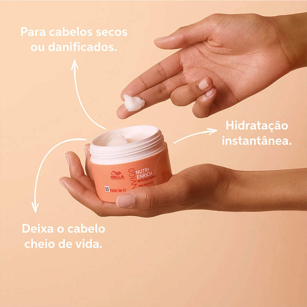 Kit Nutri-Enrich Wella Professionals Shampoo 1L + Máscara Capilar 150ml + Válvula