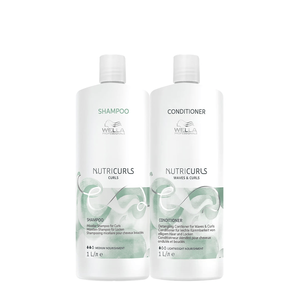 Kit Nutricurls Wella Professionals Shampoo 1L + Condicionador 1L