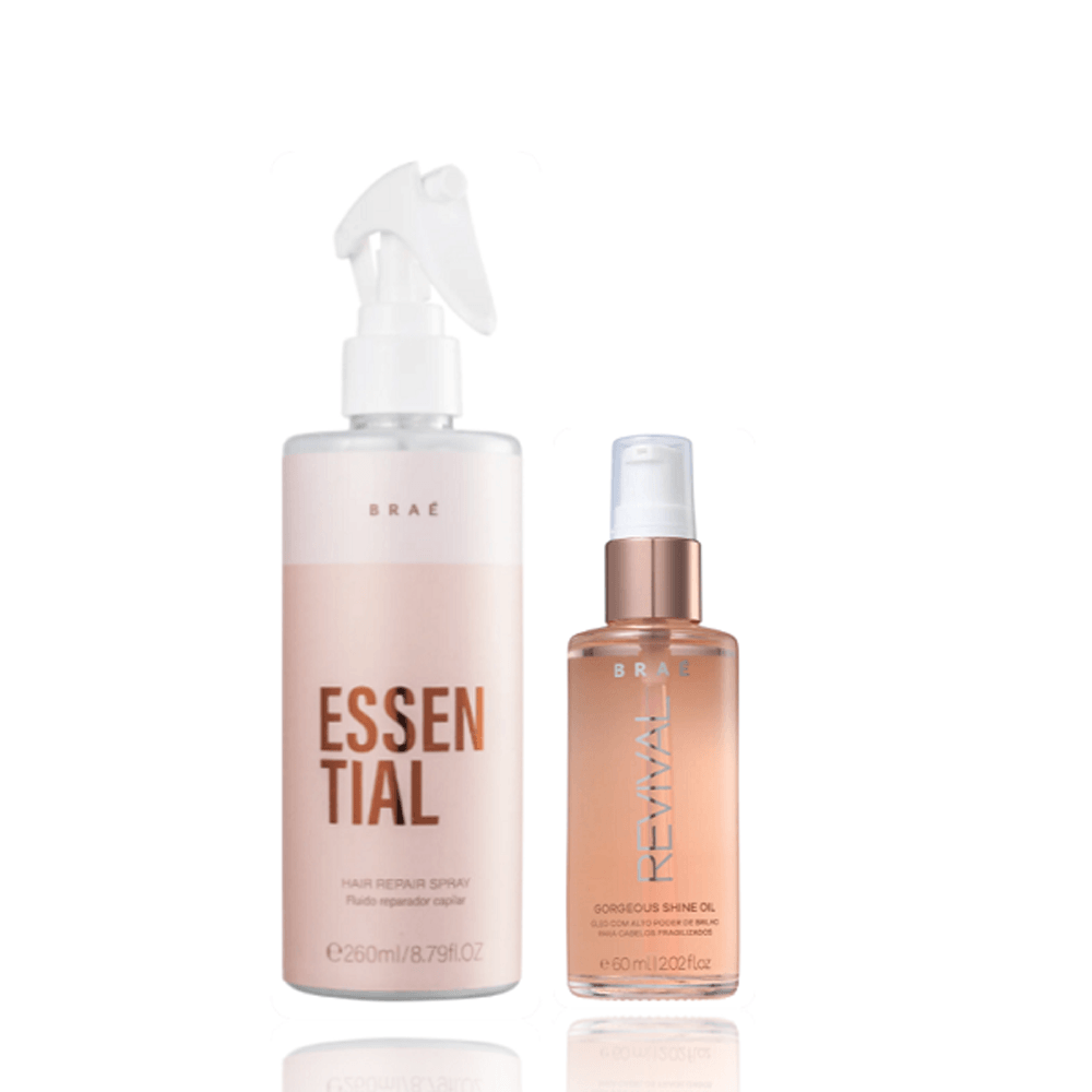 Kit Braé Fluido Reparador 260ml+ Óleo Capilar 60ml