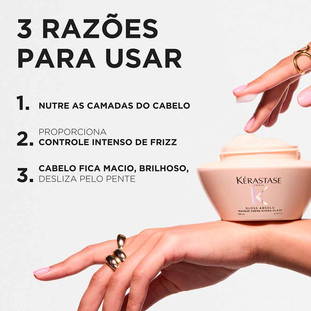 Máscara Gloss Absolu Riche Hydra-Glaze Kerástase 200ml