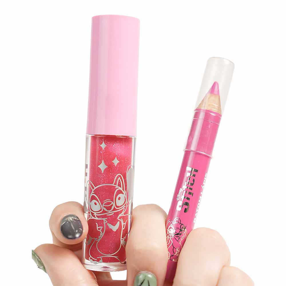 Kit Labial Cia Beauty Stitch Angel Lápis Labial + Gloss