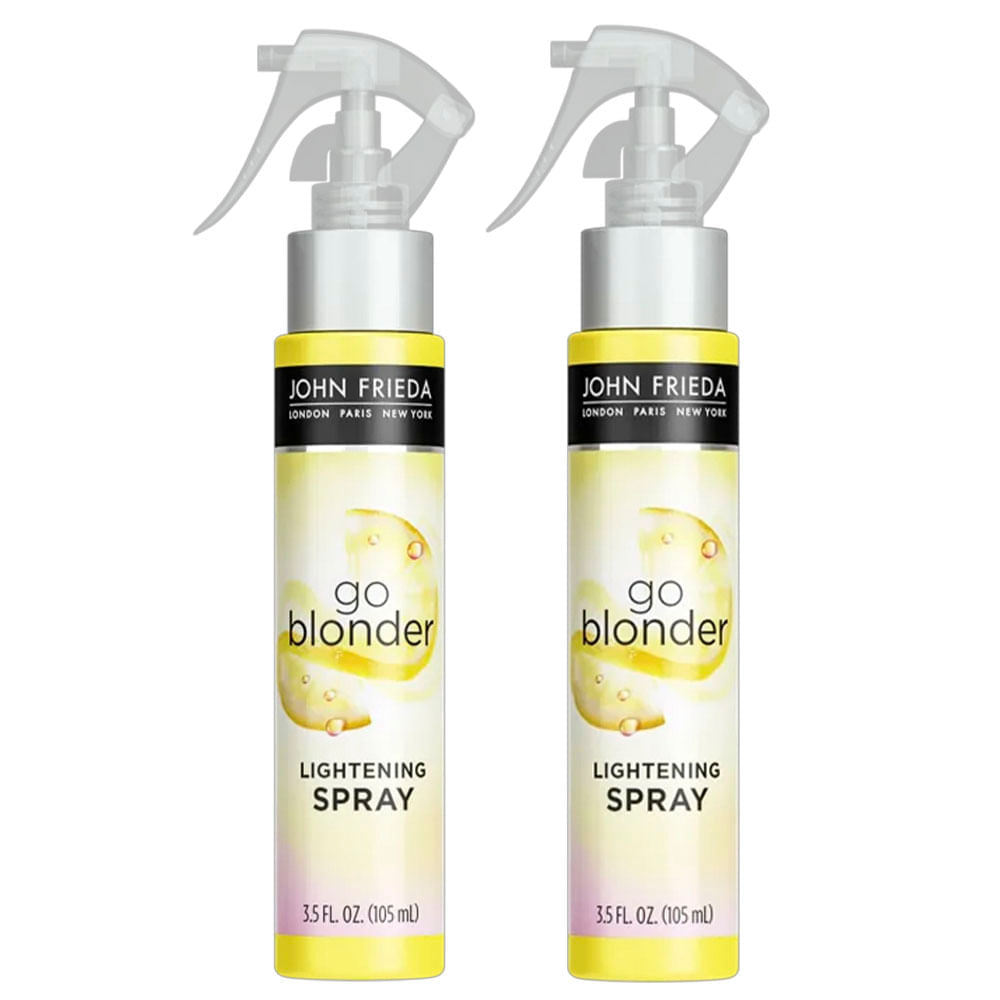 Kit 2 Spray Fluido Iluminador Sheer Blonde Go Blonder Controlled Lightening John Frieda 103ml