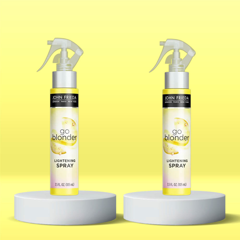 Kit 2 Spray Fluido Iluminador Sheer Blonde Go Blonder Controlled Lightening John Frieda 103ml