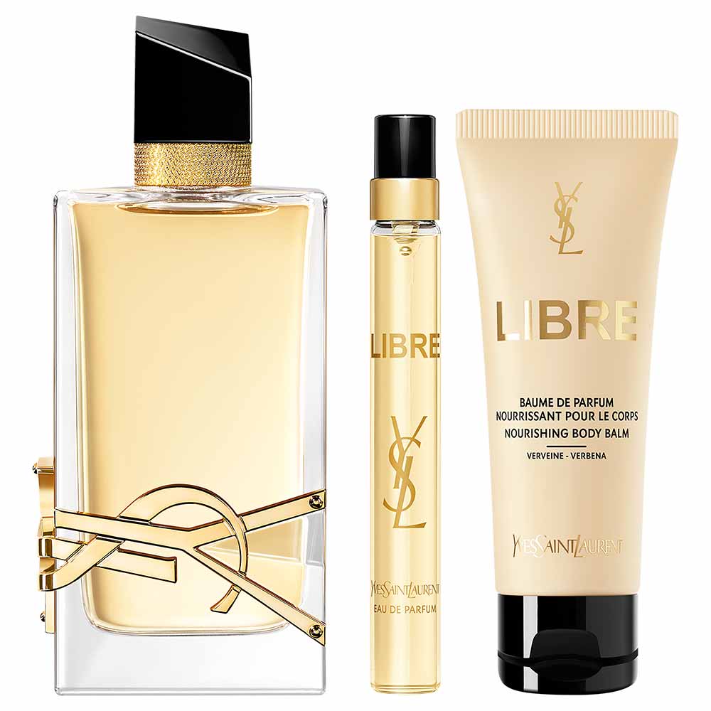 Kit Yves Saint Laurent Coffret Libre Perfume Eau de Parfum 90ml + Body Lotion 50ml + Travel Size 10ml