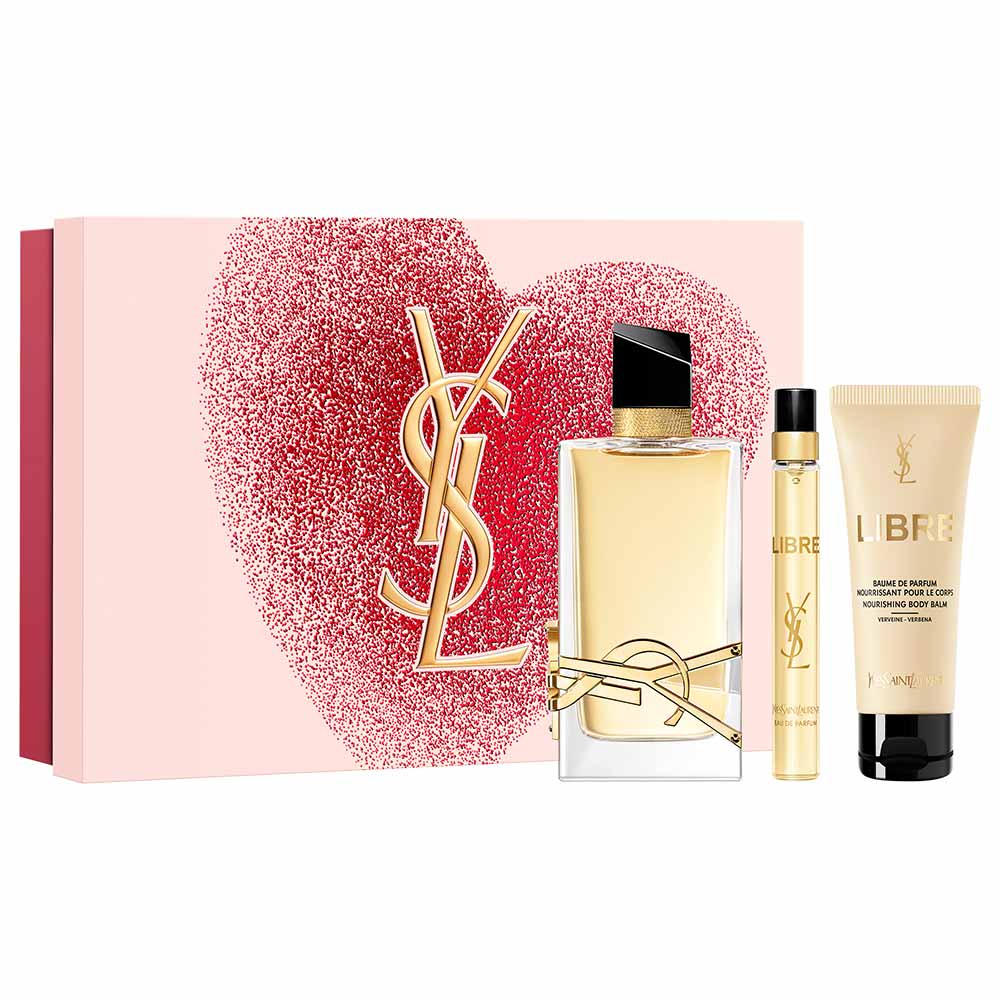 Kit Yves Saint Laurent Coffret Libre Perfume Eau de Parfum 90ml + Body Lotion 50ml + Travel Size 10ml
