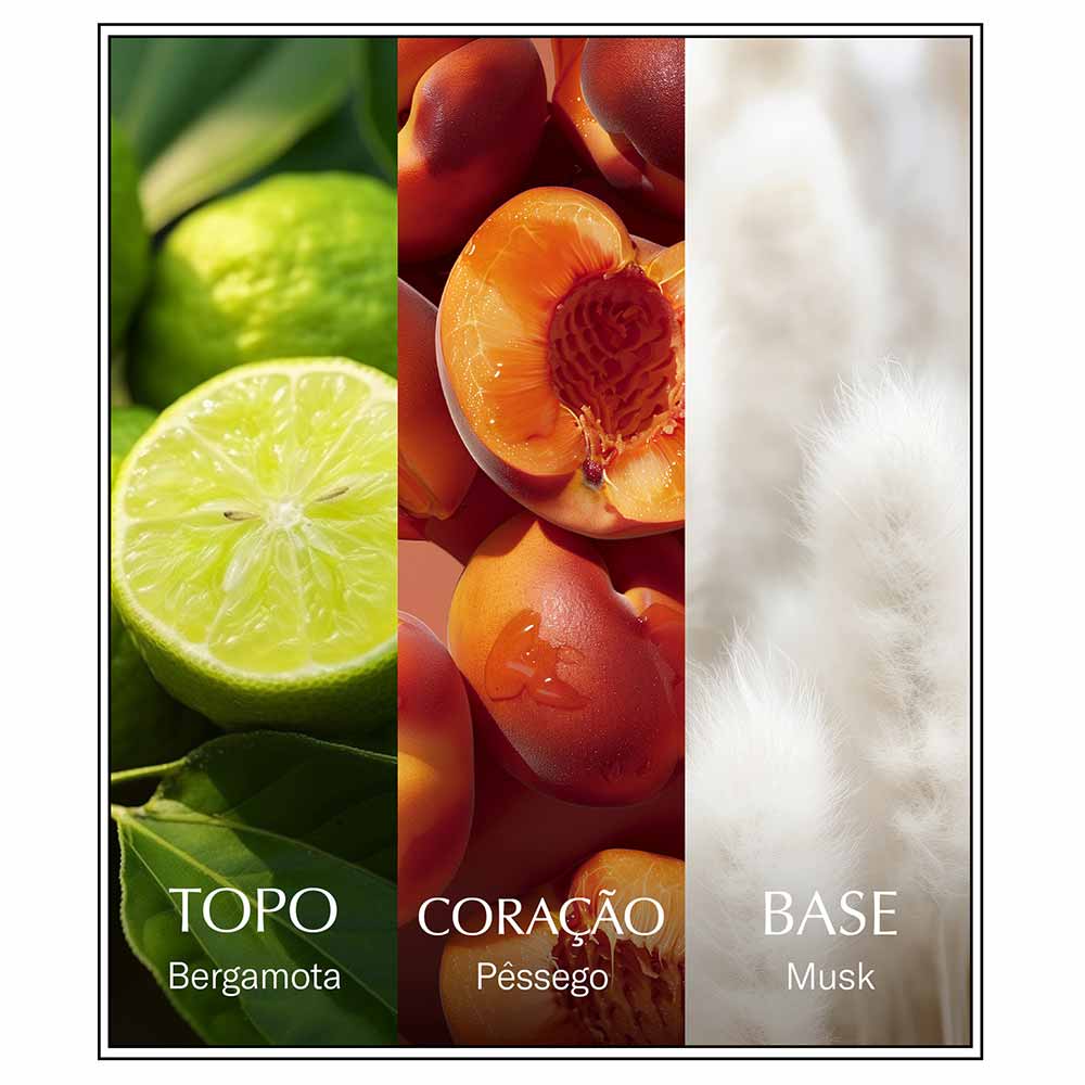 Body Splash Feminino D'Eau Peach Chanson 75ml