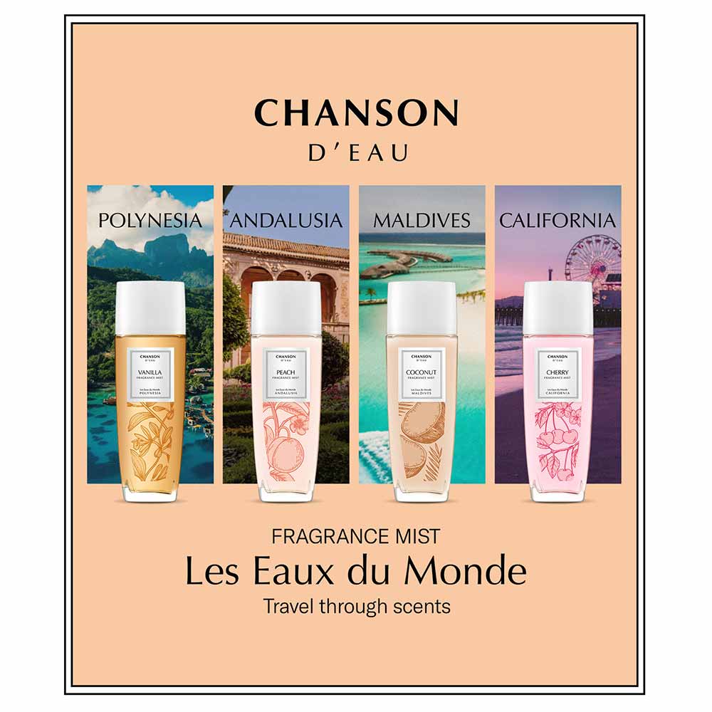 Body Splash Feminino D'Eau Peach Chanson 75ml