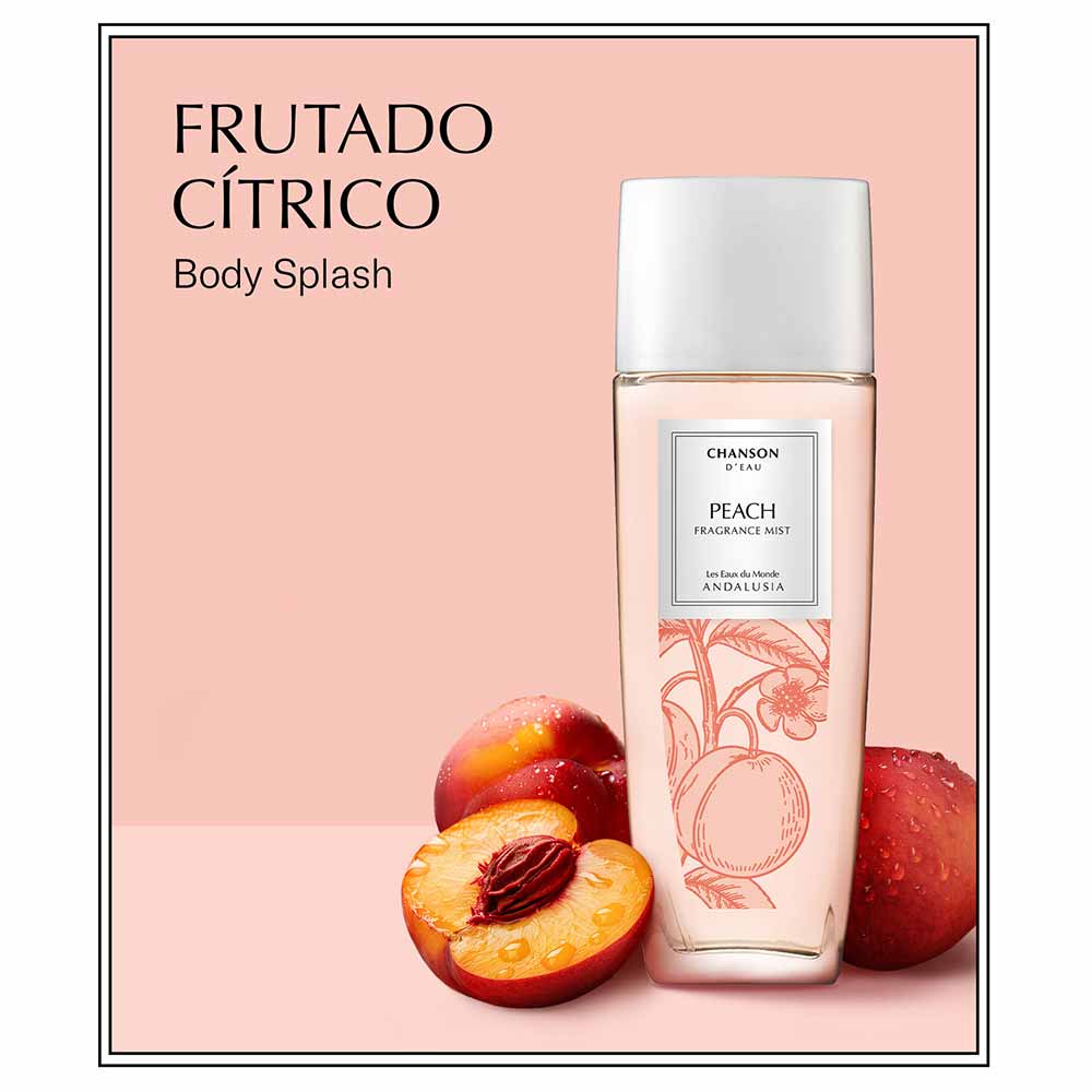 Body Splash Feminino D'Eau Peach Chanson 75ml