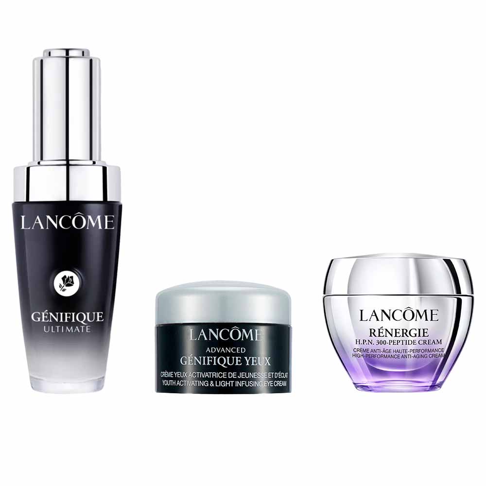 Kit Lancôme Rotina Génifique Ultimate 30ml + Génifique Yeux 5ml + Rénergie Hpn 300 Peptídeos 15ml