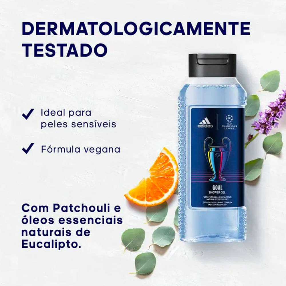 Kit Adidas Perfume Masculino UEFA 11 Eau de Toilette 100ml + Shower Gel 250ml