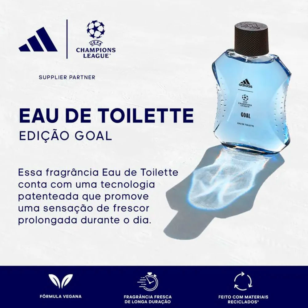 Kit Adidas Perfume Masculino UEFA 11 Eau de Toilette 100ml + Shower Gel 250ml