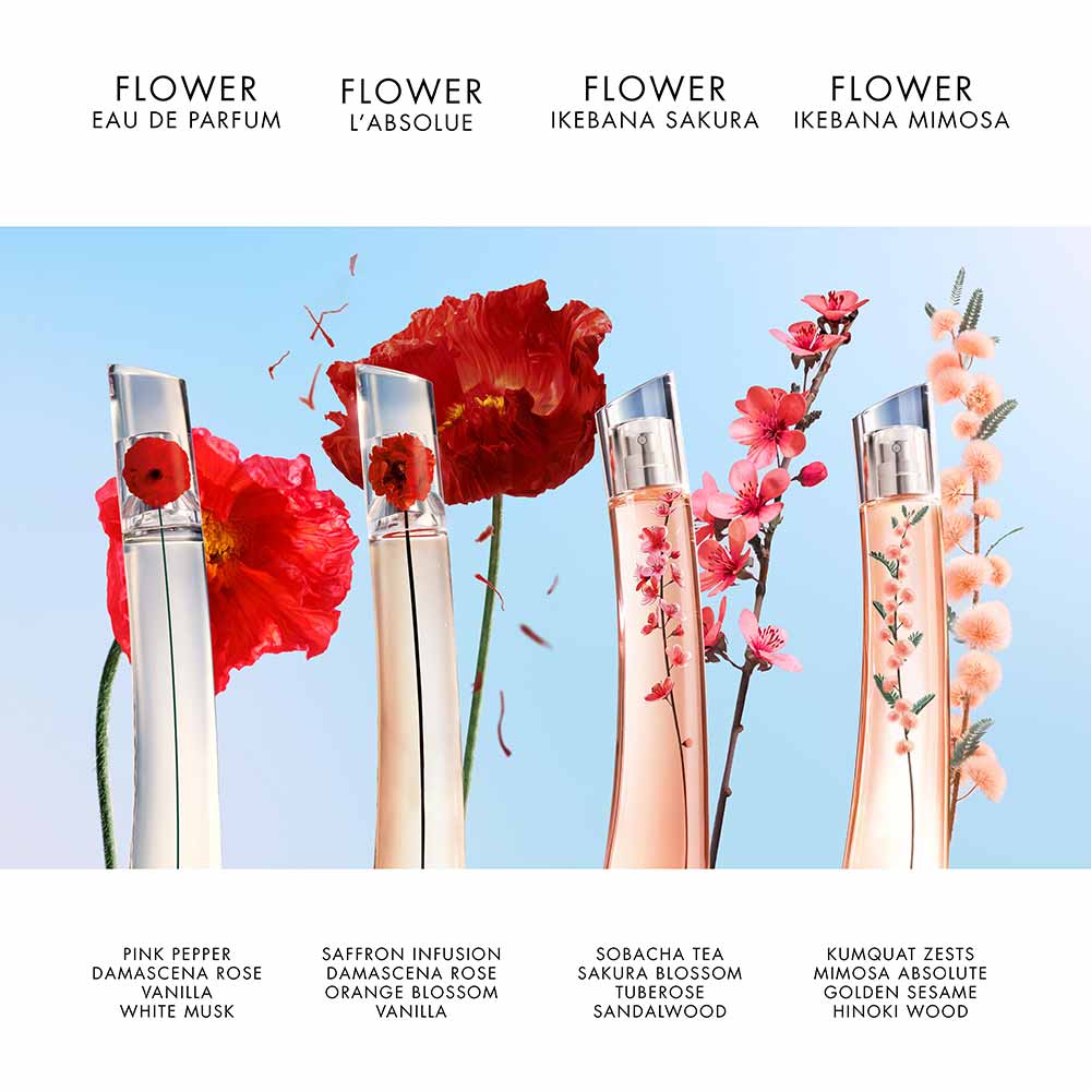 Kit Kenzo Flower Ikebana Eau de Parfum 75ml + 10ml + Body Lotion 75ml