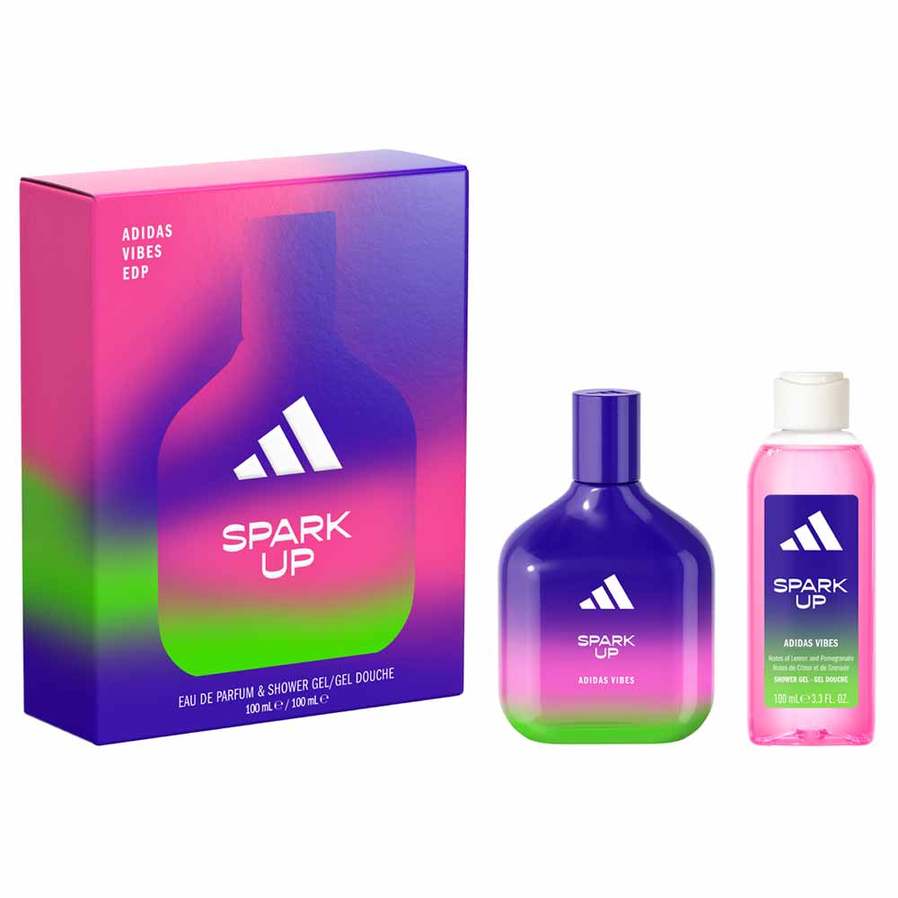 Kit Adidas Vibes Spark Up Eau De Parfum Unissex 100ml + Shower Gel 100ml