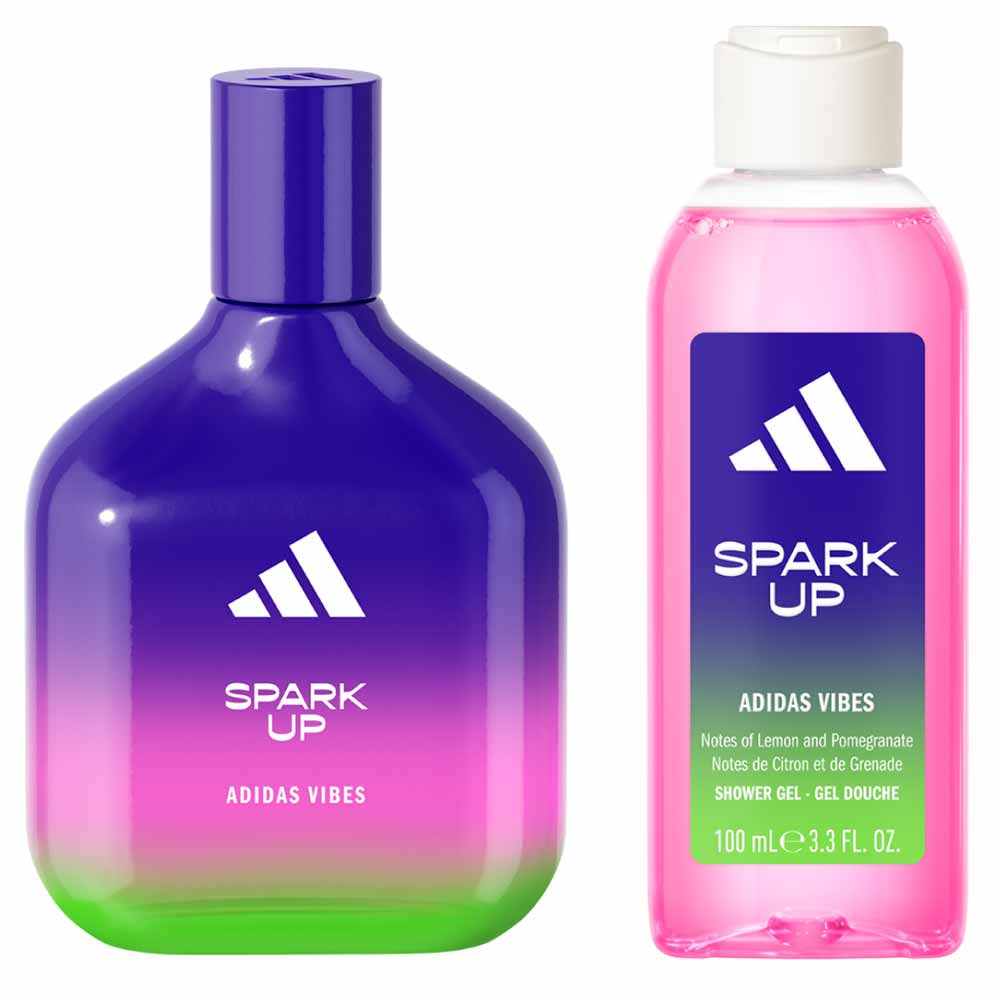 Kit Adidas Vibes Spark Up Eau De Parfum Unissex 100ml + Shower Gel 100ml