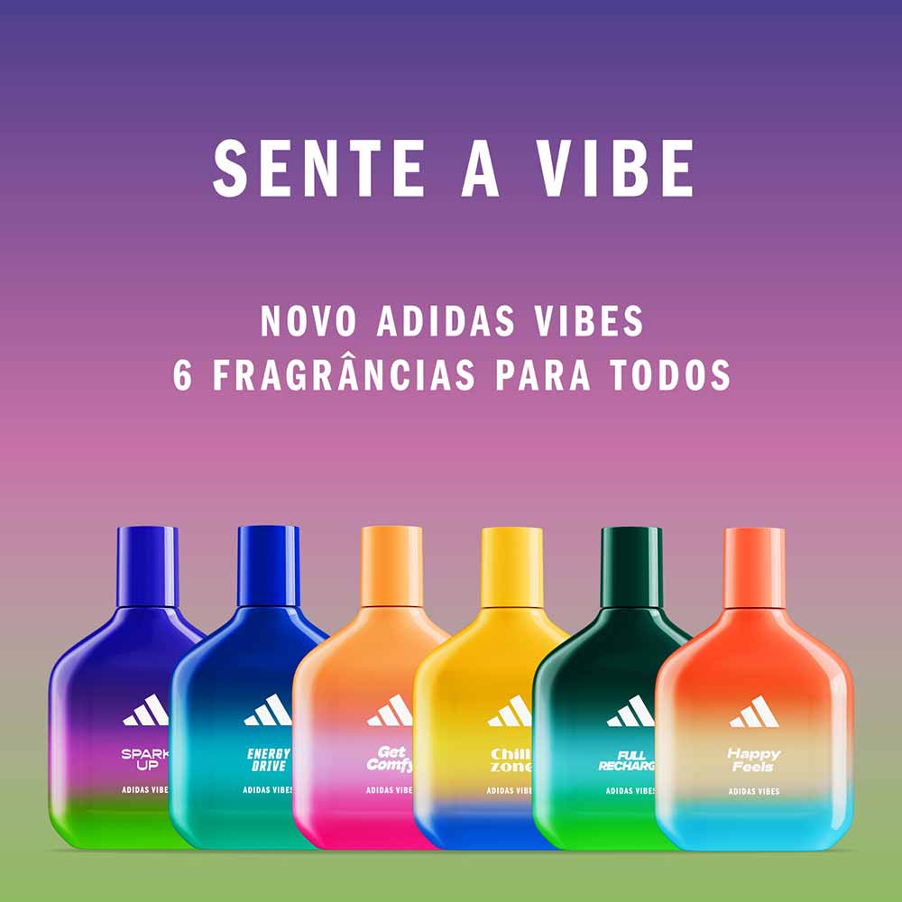 Kit Adidas Vibes Spark Up Eau De Parfum Unissex 100ml + Shower Gel 100ml