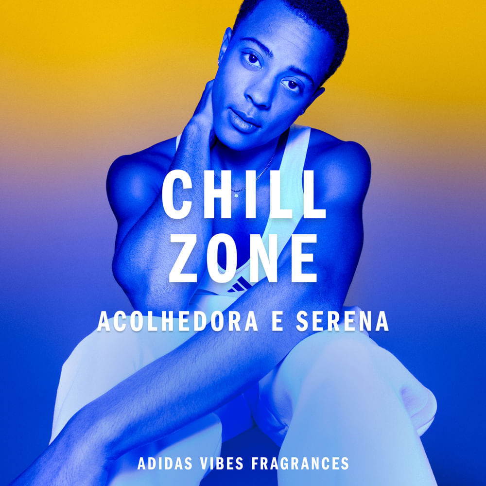 Kit Adidas Perfume Vibes Chill Zone Unissex Eau de Parfum 100ml + Gel de Banho 100ml